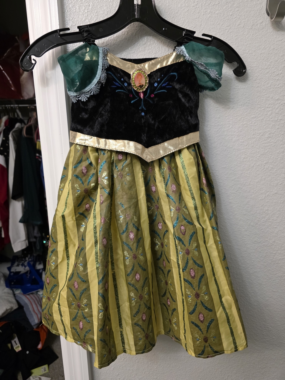 Disney Green, Black & Gold Princess Ana Dress